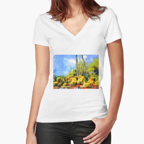 Fitted V-Neck T-Shirt