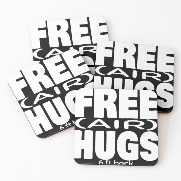 Item preview, FREE (AIR) HUGS 6 FEET BACK designed and sold by CRINGEWORTHY TEES.