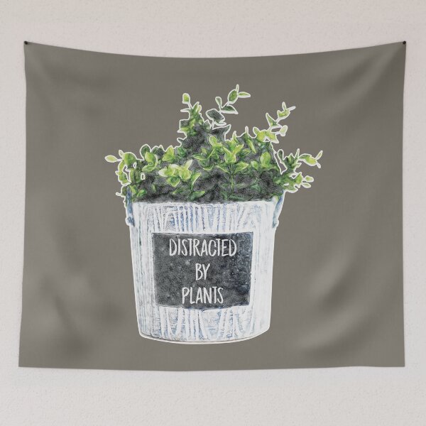 Item preview, Distracted By Plants designed and sold by MackAndCo.