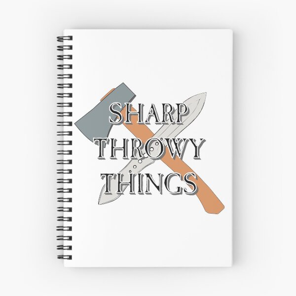 Item preview, Sharp Throwy Things letter outline | The Axe Shoppe designed and sold by TheAxeShoppe.