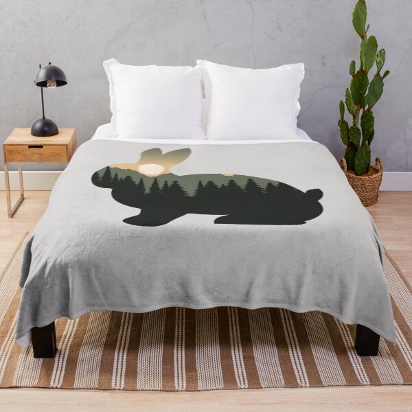 Item preview, rabbit animal forest mountain sunset gift designed and sold by alaechamlal.