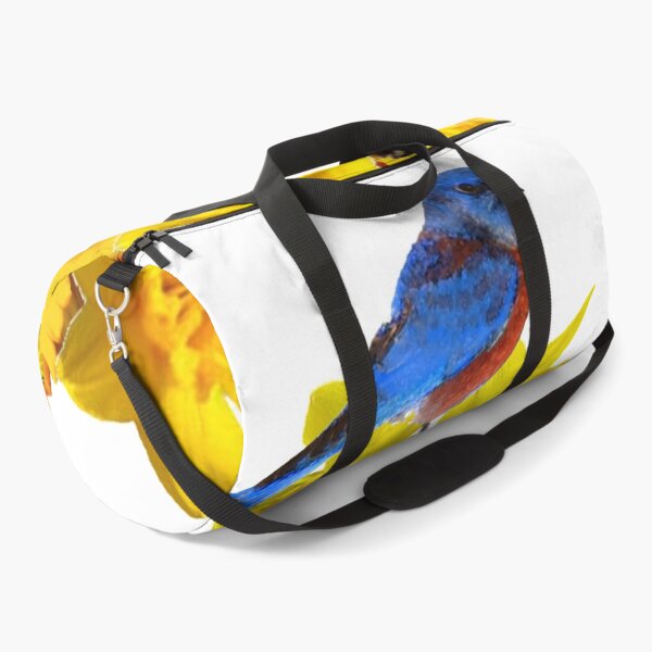 Item preview, SPRING BLUE BIRDS ON YELLOW DAFFODILS designed and sold by sharlesart.