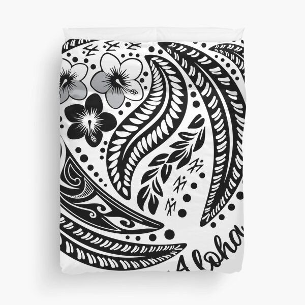 Lahaina Summer Poynesian Tribal Duvet Cover