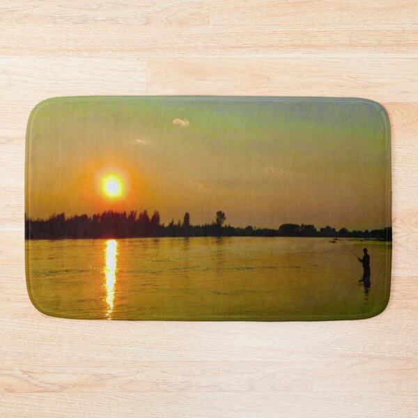 Item preview, fishing on snake river at sunset designed and sold by countrypines.