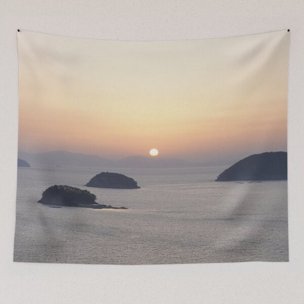 Item preview, Sunset over the sea and islands in Korea Geoje designed and sold by sjkimphoto.