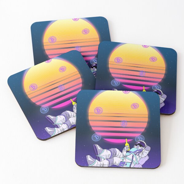 Item preview, Crypto Bitcoiner Astronaut Retro Vaporwave Art designed and sold by MrEddie10.