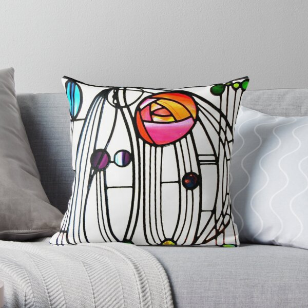 Charles Rennie MacIntosh Ginkgo Pillow- Lumbar