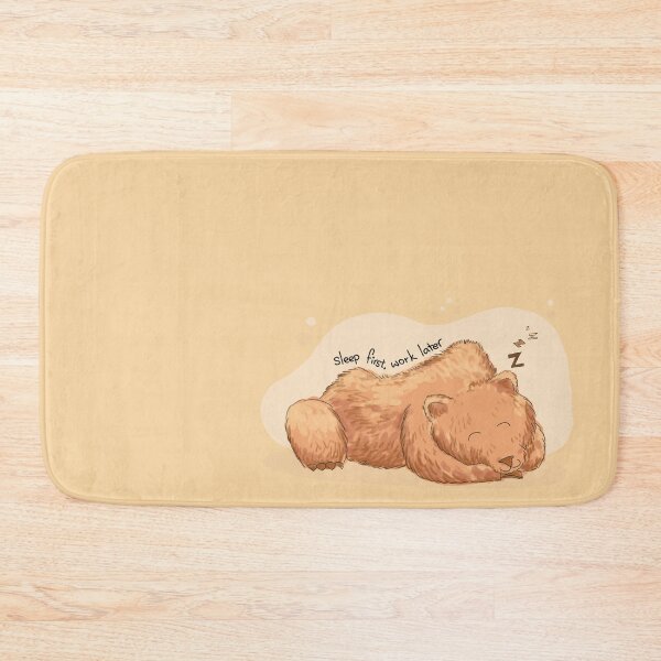 Item preview, Sleep First, Work Later Grizzly Bear  designed and sold by Sheridan T.