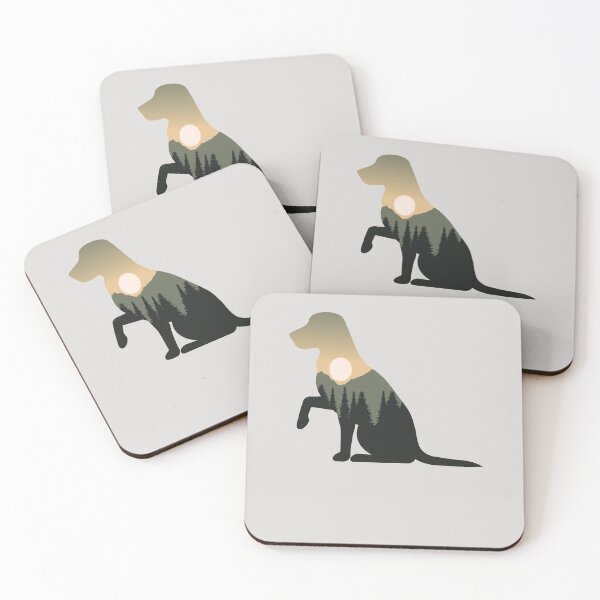 Item preview, dog animal forest mountain sunset gift designed and sold by alaechamlal.