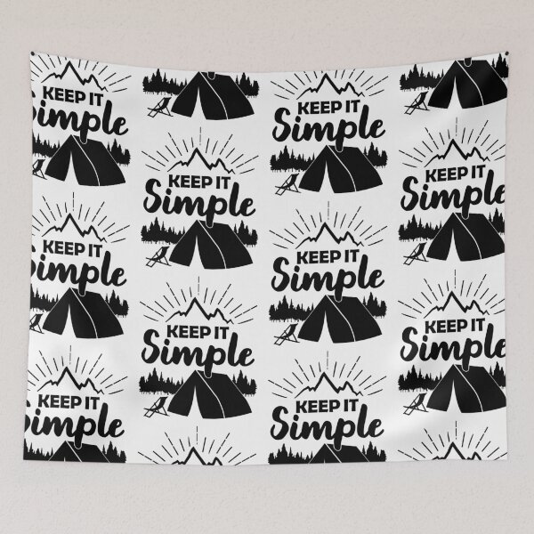 Item preview, Keep It Simple | Wanderlust Living Simply designed and sold by GravitiTees.
