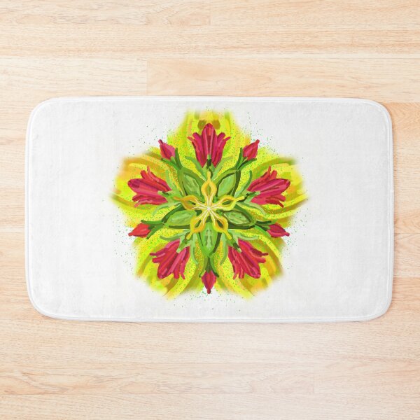 Item preview, RED FLOWER MANDALA designed and sold by Sergio Davidovich.