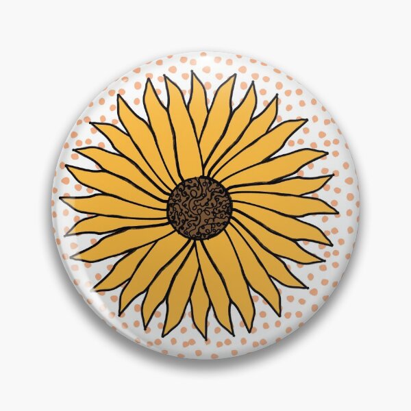 Item preview, Sunflowers and Polka Dots Cute Flower Pattern designed and sold by Punderstandable.