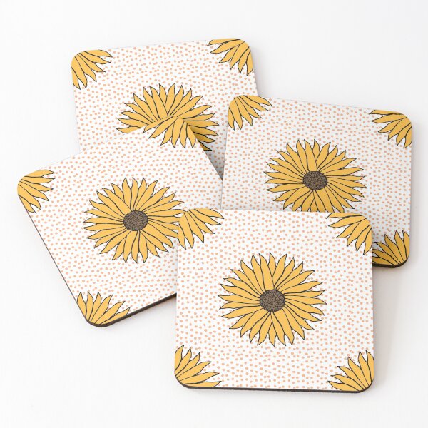 Item preview, Sunflowers and Polka Dots Cute Flower Pattern designed and sold by Punderstandable.