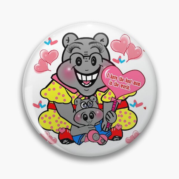 Artikelvorschau, Flusspferde - Glücklicher Muttertag entworfen und verkauft von Shirley cute art .