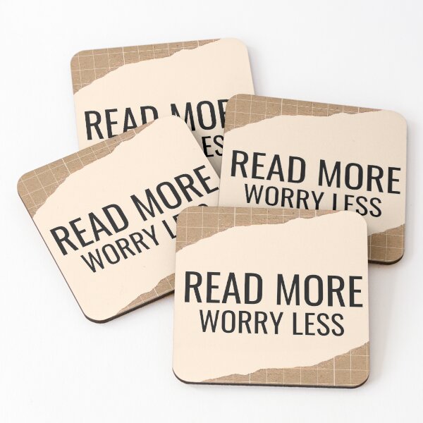 Item preview, Read More Worry Less Aesthetic Text Design designed and sold by Trisha Banlasan.
