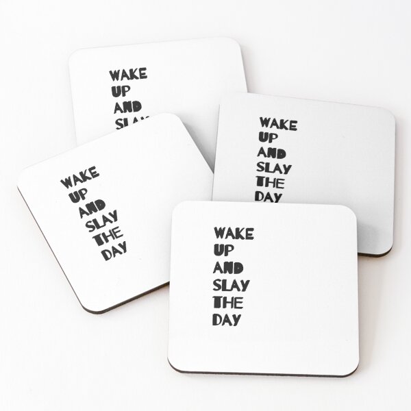 Item preview, Wake and Slay the day designed and sold by LedCreativeBrnd.