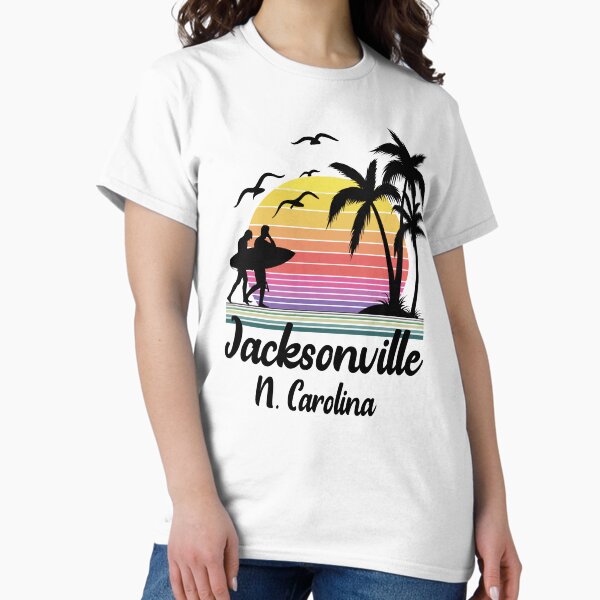 Item preview, Jacksonville North Carolina Seaside Retro Sunset designed and sold by Home-Spirit.