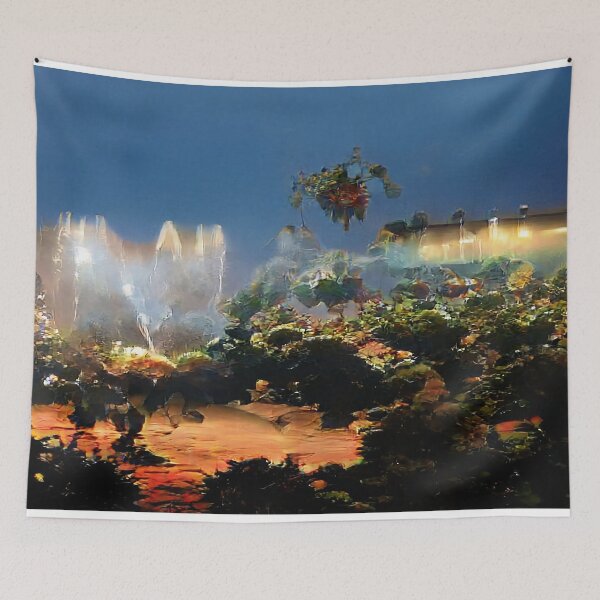 Item preview, Beautiful Warm Tropical Abstract Landscape designed and sold by BioDigital-Jazz.