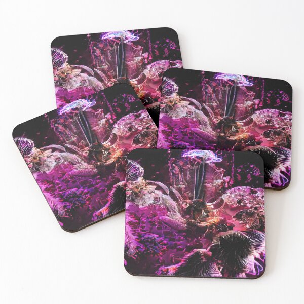 Item preview, Biological Abstract Purple Vaporwave Florals designed and sold by BioDigital-Jazz.