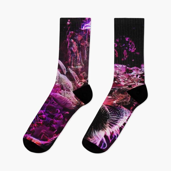 Item preview, Biological Abstract Purple Vaporwave Florals designed and sold by BioDigital-Jazz.