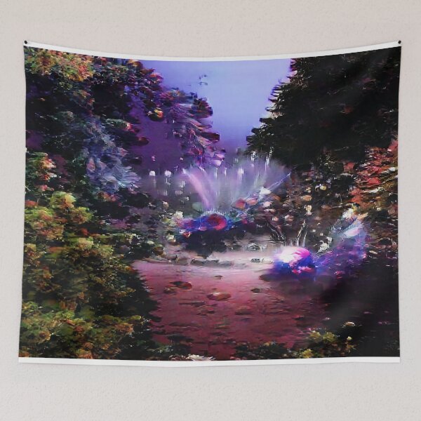 Item preview, Abstract Bioart Purple Landscape  designed and sold by BioDigital-Jazz.