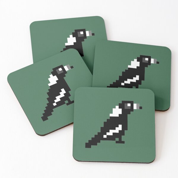 Item preview, Pixel Art Australian Magpie designed and sold by Sauropsida.