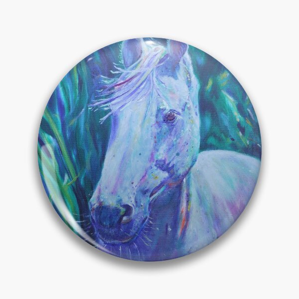 Item preview, White horse designed and sold by Karin McCombe Jones.