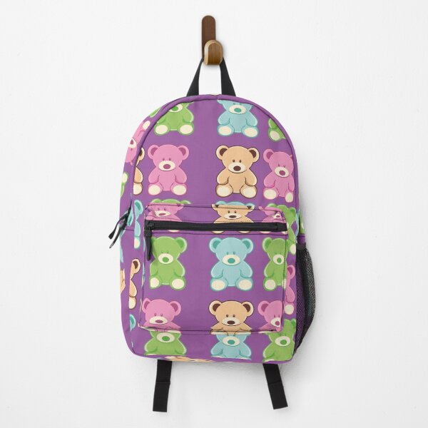 Item preview, pattern of cute multi-colored bears designed and sold by hateeyes.