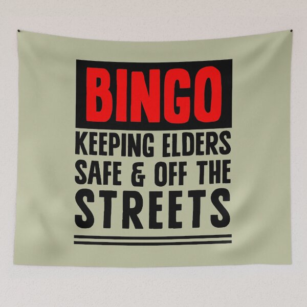 Item preview, BINGO - keeping elders safe and off the streets designed and sold by sandpiperstudio.
