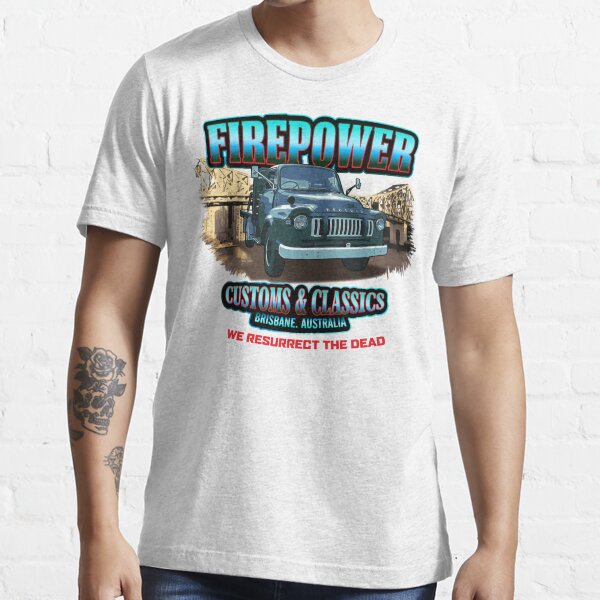 FIREPOWER CUSTOMS AND CLASSICS BEDFORD TRUCK BRISBANE AUSTRALIA Essential T-Shirt