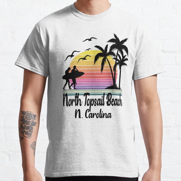 Item preview, North Topsail Beach North Carolina Seaside Retro Sunset designed and sold by Home-Spirit.
