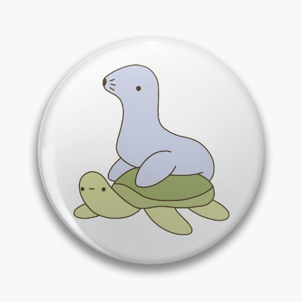 Item preview, Sea Lion on Turtle designed and sold by line-on-line.