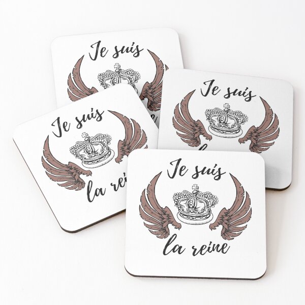Item preview, Soy la reina en palabras francesas - regalos temáticos de los amantes de las citas en francés (marrón oscuro) designed and sold by RebelliousRosee.