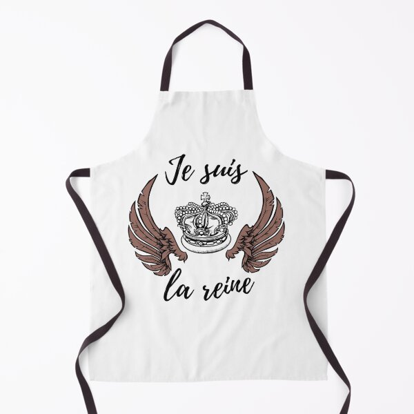 Item preview, I am the queen in french words - french quotes lovers theme gifts (dark brown) designed and sold by RebelliousRosee.