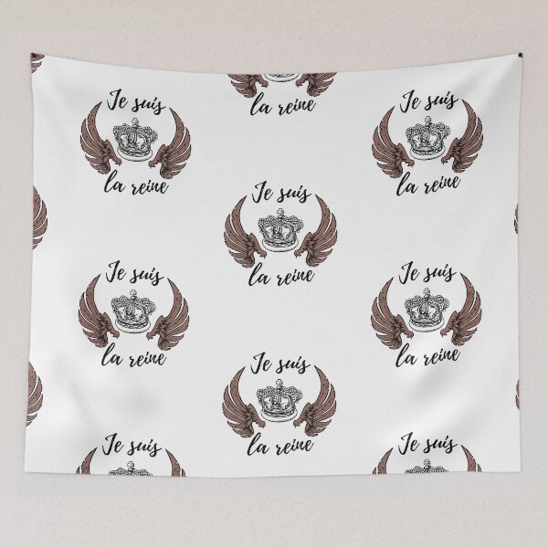 Item preview, Soy la reina en palabras francesas - regalos temáticos de los amantes de las citas en francés (marrón oscuro) designed and sold by RebelliousRosee.