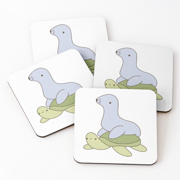 Item preview, Sea Lion on Turtle designed and sold by line-on-line.