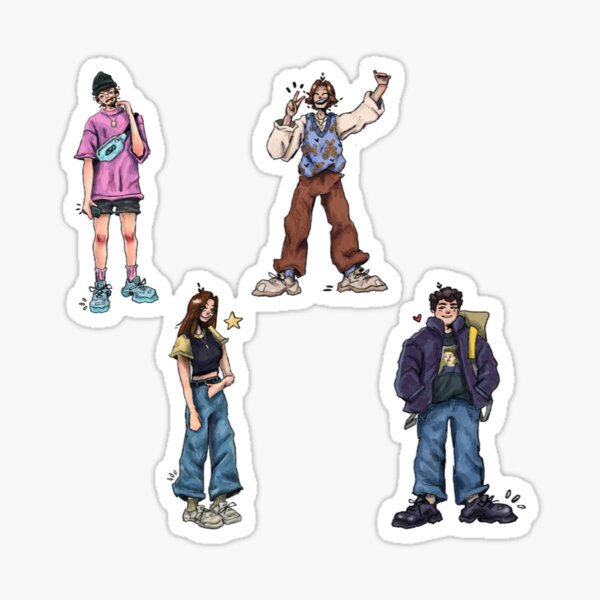 Item preview, Core Four Cartoon Art | Mel.omane designed and sold by melodygross.