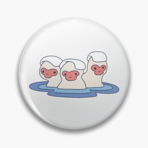 Item preview, Snow monkey Onsen designed and sold by line-on-line.