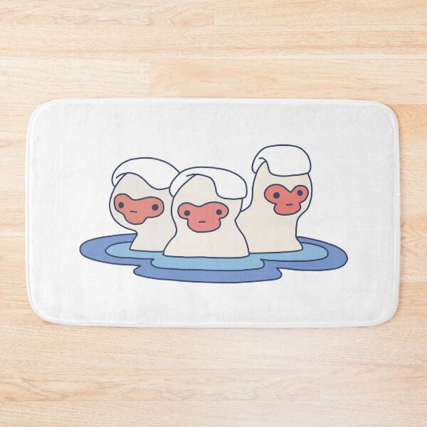 Item preview, Snow monkey Onsen designed and sold by line-on-line.