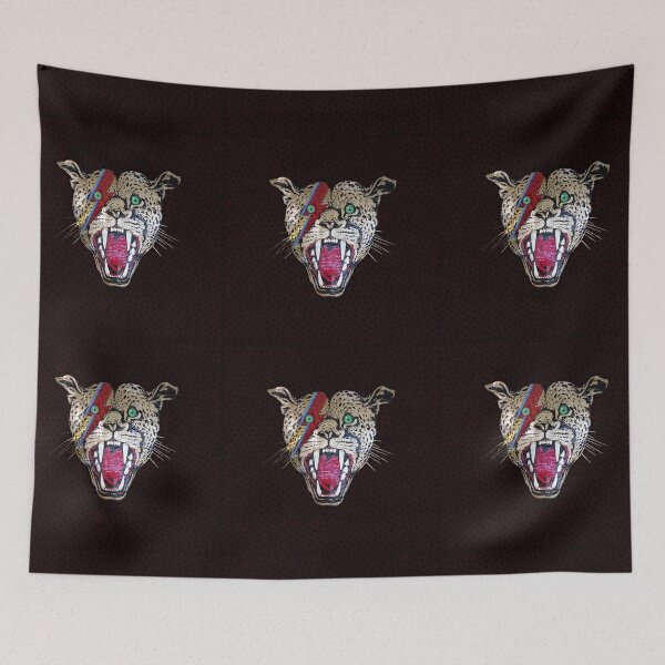 Item preview, Street Walking Cheetah on red spot designed and sold by mickwarkcup.