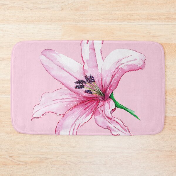 Item preview, Pink Watercolour Lillium designed and sold by JenWren3135.