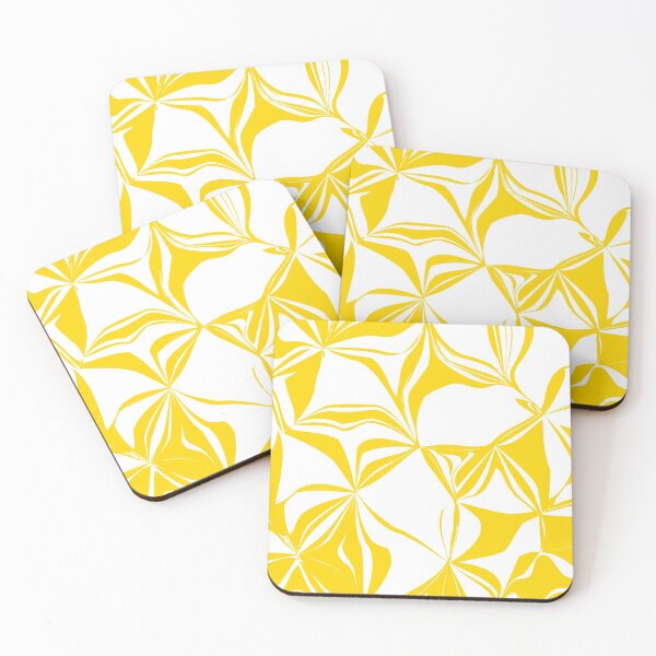 Item preview, Yellow abstract wavy pattern designed and sold by BLMcreations.