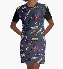 Art Supplies Bonanza!!! Graphic T-Shirt Dress
