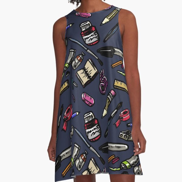 Art Supplies Bonanza!!! A-Line Dress