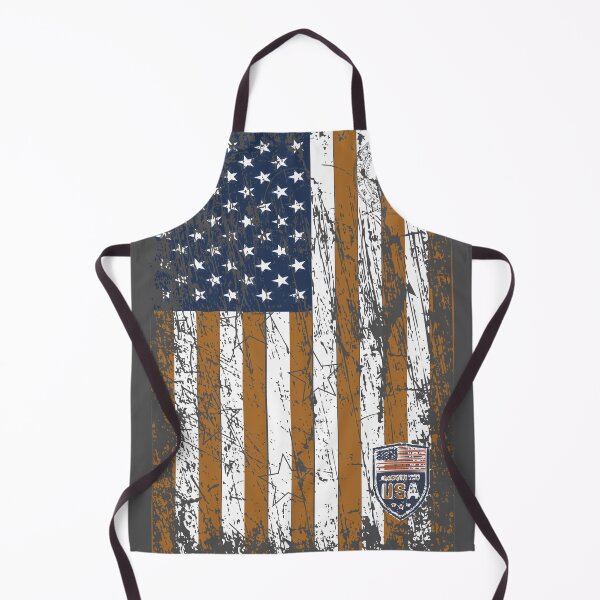 Item preview, 4 de julio_bandera americana pura angustiada_gris_naranja_marrón designed and sold by Brontorino.