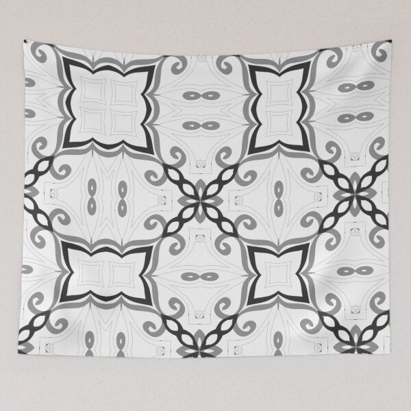 Item preview, Seamless black and white pattern designed and sold by seelya83.