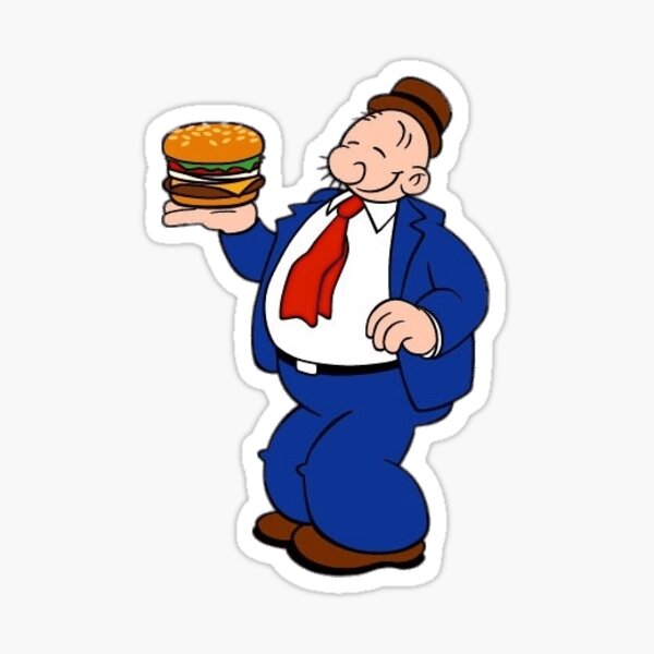 popeye Sticker for Sale by Marketmg Redbubble
