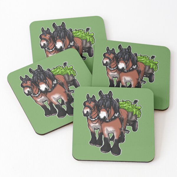 Item preview, Carriage Driving Horses Cold Blood Gift Funny designed and sold by Jaana Kern.