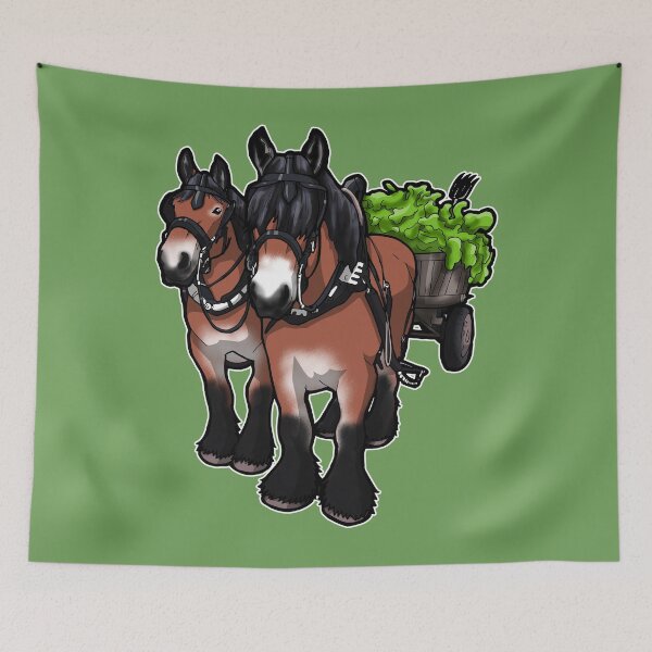 Item preview, Carriage Driving Horses Cold Blood Gift Funny designed and sold by Jaana Kern.