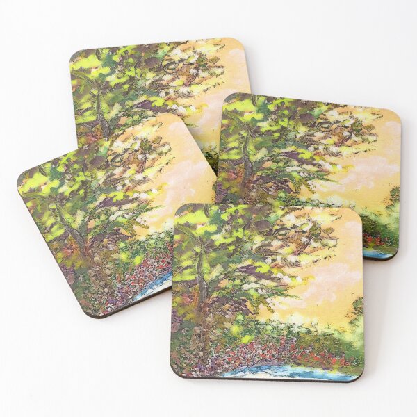 Item preview, Pond Trees and Flowers designed and sold by EloiseArt.